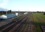 станция Сухиничи: Вид с моста в нечётном направлении