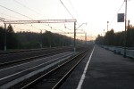 Вид с 5-й (высокой) платформы в сторону Москвы