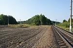 станция Брянск-Льговский: Справа направление на Гомель, слева - на Киев