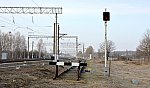 станция Холмечи: Светофор М5 с разобранного подъездного пути