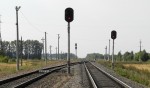 станция Снижа: Выходные светофоры Н2, Н1 (вид в сторону Арбузово)