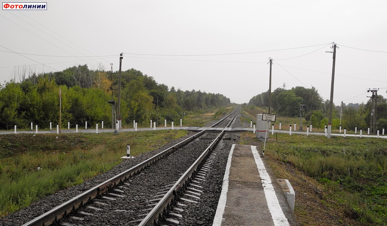 Вид с платформы в сторону Арбузово
