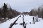 станция Унеча: Светофор М4 и разобранный стрелочный перевод со стороны Жечи