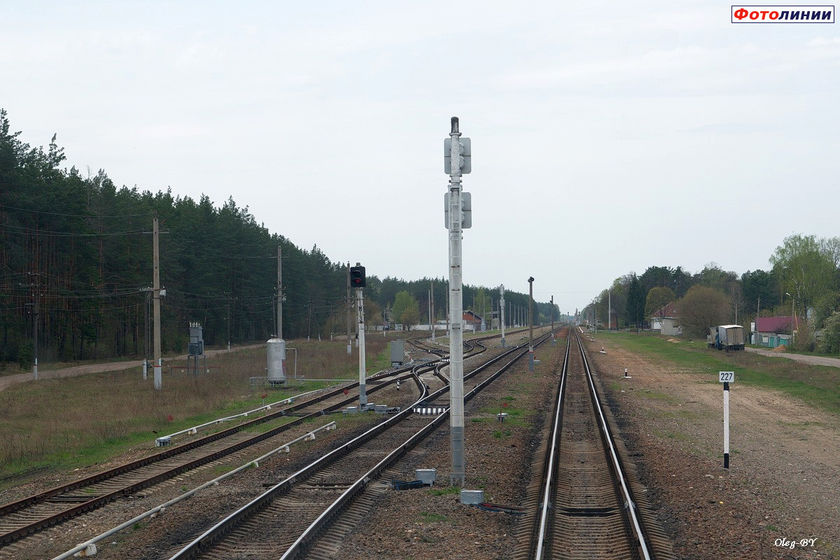 Вид станции со стороны Новозыбкова