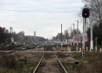 Вид станции с подъездного пути фабрики "Пролетарий"