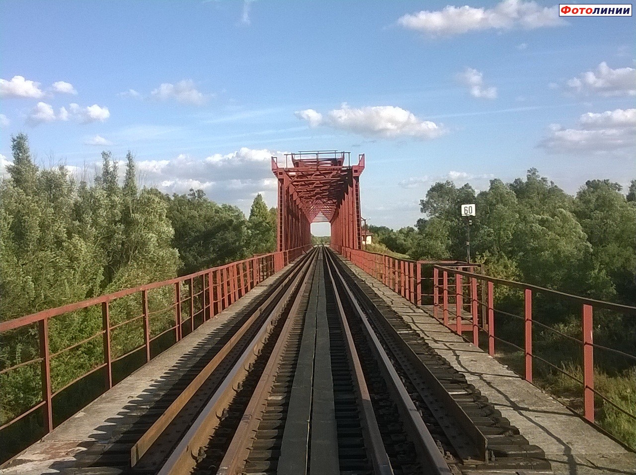 Мост через р.Судость 60 км линии Унеча-Селецкая
