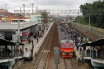 станция Одинцово: Вид в сторону Москвы