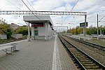 станция Кунцево I: Турникетный павильон на первой платформе, вид в нечётном направлении