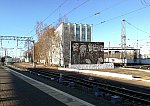станция Москва-Пассажирская-Смоленская: Вид на локомотивное депо им. Ильича в нечётном направлении
