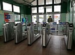 станция Голицыно: Интерьер турникетного павильона на южной платформе