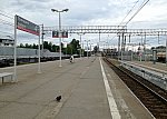станция Голицыно: Табличка, вид в сторону Кубинки и Звенигорода