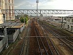 станция Одинцово: Вид с юго-западного переходного моста в нечётном направлении