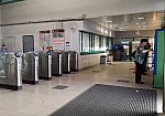 станция Одинцово: Интерьер центрального турникетного павильона на первой платформе