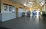 о.п. Отрадное: Интерьер турникетного павильона на второй платформе