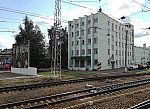 станция Москва-Пассажирская-Смоленская: Здание локомотивного депо им. Ильича, вид в нечётном направлении
