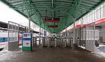 станция Москва-Пассажирская-Смоленская: Турникетная линия у плафтормы № 1