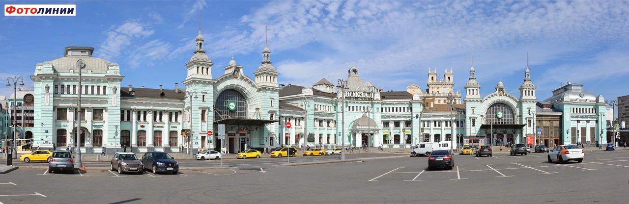 Белорусский вокзал, вид из города