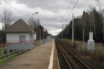 о.п. Скоротово: Вид с платформы в сторону Голицыно