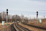 станция Вязьма: Входные светофоры ЧКД и ЧК со стороны ст. Вязьма-Брянская