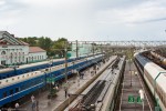 станция Вязьма: Пассажирские платформы, вид в сторону Москвы