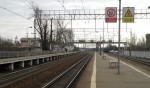 станция Дорохово: Вид с платформы в сторону Москвы