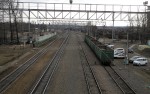 станция Дорохово: Вид с пешеходного моста в сторону Москвы