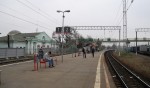 станция Тучково: Вид с платформы в сторону Москвы