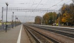 станция Бородино: Вид с платформы № 3 в сторону Вязьмы