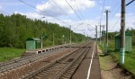 о.п. 218 км: Вид с платформы № 2 в сторону Москвы