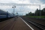 станция Гагарин: Вид станции в сторону Москвы