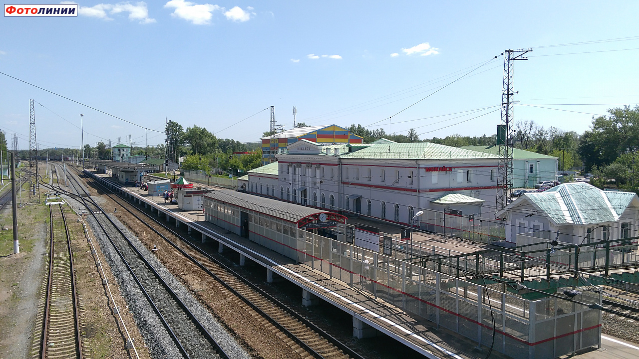Вид на вокзал и в сторону Москвы