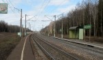 о.п. Золотаревка: Вид со 2-й платформы в сторону Смоленска