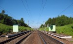 о.п. 397 км: Вид в направлении Смоленска
