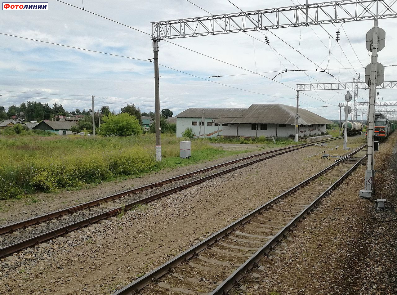 Станция Ярцево. Вид из западной горловины в чётном направлении —  Railwayz.info