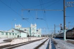 станция Смоленск: Вид с 4-ого пути в восточном направлении