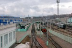 станция Смоленск: Пути и платформы пригородного вокзала