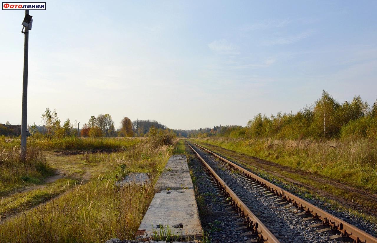 Вид с платформы в сторону Дурово