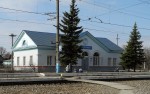 станция Муратовка: Пассажирское здание (вид со стороны платформы № 3)