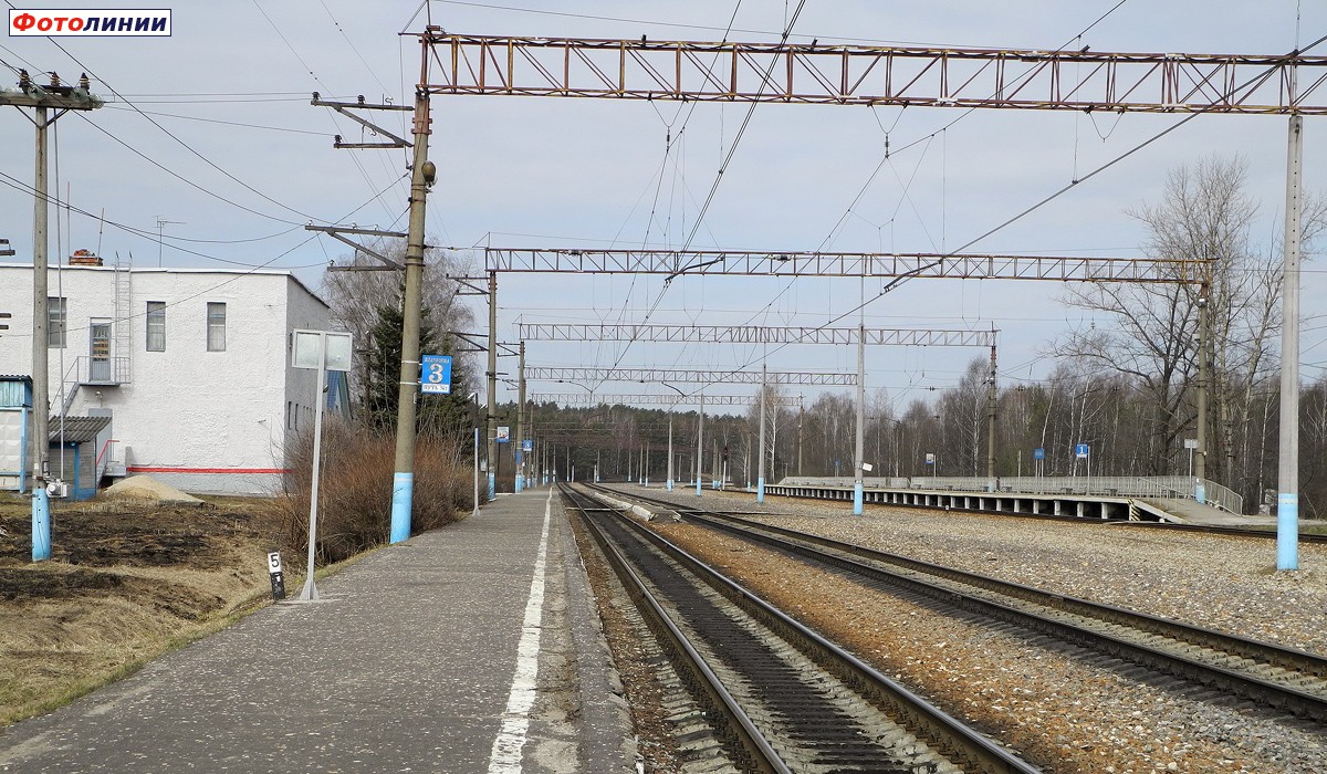 Вид с платформы № 3 в сторону Вязьмы