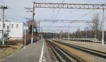 станция Муратовка: Вид с платформы № 3 в сторону Вязьмы