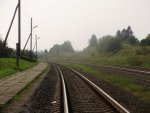 станция Скайста: Вид с перрона в сторону Краславы