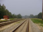 станция Силава: Вид на чётную горловину, в направлении Краславы