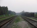 станция Крауя: Вид на чётную горловину в направлении Даугавпилс-пасс