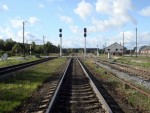 станция Краслава: Выходные светофоры N1, N3. Чётная горловина