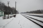 станция Шайковка: Вид с платформы в направлении Занозной