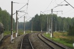 станция Брянск-Северный: Чётная горловина, вид на север; слева путь на Пунку