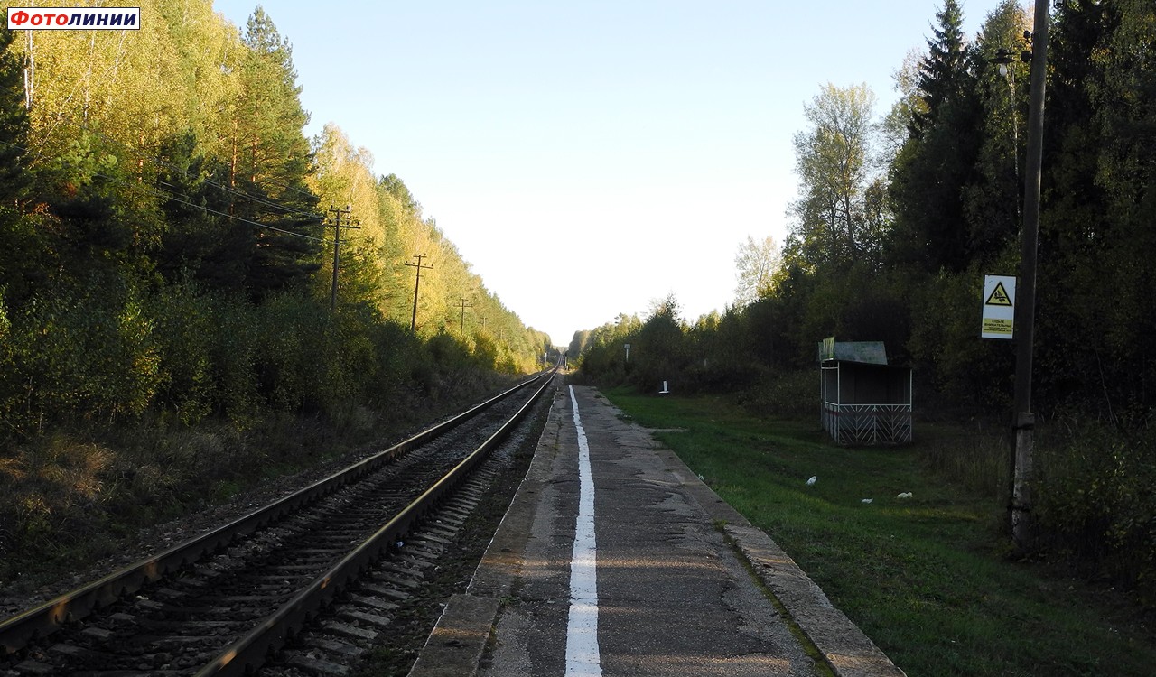 Вид с платформы в сторону Брянска
