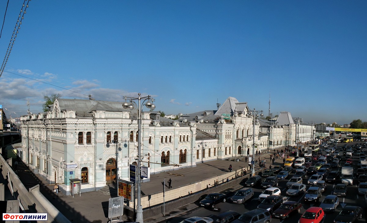 Рижский вокзал, вид с Новорижской эстакады