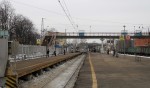 о.п. Тушинская: Вид с платформы № 1 в сторону Волоколамска