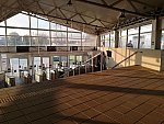 станция Тушино: Интерьер турникетно-кассового павильона